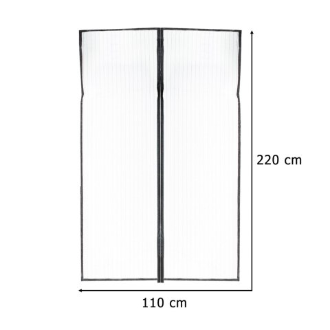 Moskitiera siatka magnetyczna LUARO na drzwi solidna mocny magnes 110x220cm Kik Sp. z o. o. Sp. k.