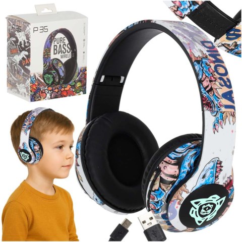 Słuchawki bezprzewodowe nauszne Bluetooth RGB Gaming Sport 150mAh Kik Sp. z o. o. Sp. k.