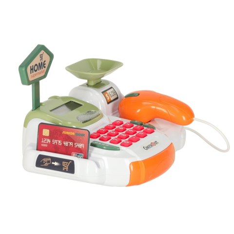 Kasa fiskalna dla dzieci supermarket sklep skaner kalkulator koszyk z akcesoriami 36 el. Kik Sp. z o. o. Sp. k.