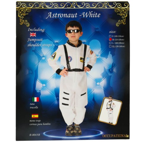 Kostium strój karnawałowy przebranie astronauta rozmiar M 110-120cm Kik Sp. z o. o. Sp. k.