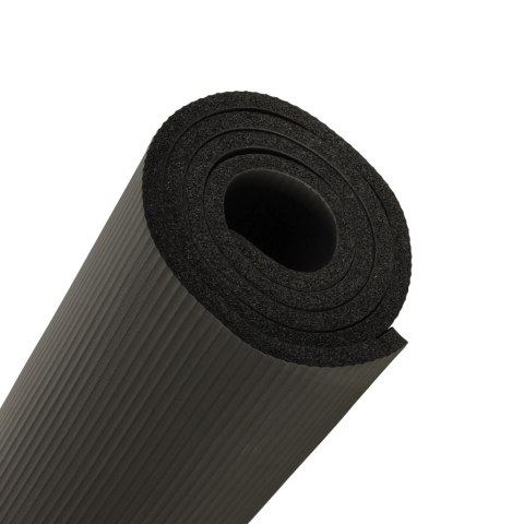 Mata do ćwiczeń jogi gimnastyczna treningowa fitness karimata gruba 1,5cm czarna + pokrowiec Kik Sp. z o. o. Sp. k.