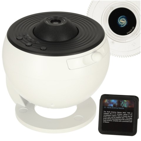Projektor gwiazd nieba lampka nocna LED USB planetarium planety 12 dysków 360° timer Kik Sp. z o. o. Sp. k.