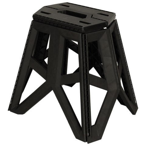 Taboret składany krzesełko turystyczne kempingowe przenośne 40 cm czarny Kik Sp. z o. o. Sp. k.