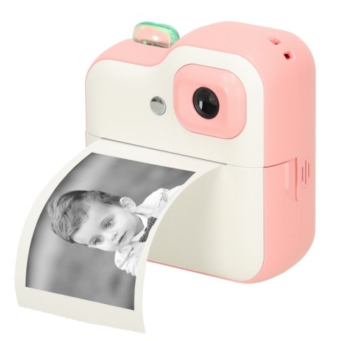 Aparat fotograficzny natychmiastowy drukarka termiczna + wkłady karta 32GB różowy Kik Sp. z o. o. Sp. k.