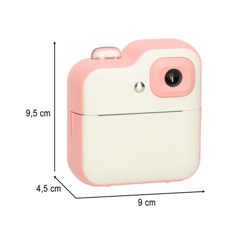 Aparat fotograficzny natychmiastowy drukarka termiczna + wkłady karta 32GB różowy Kik Sp. z o. o. Sp. k.