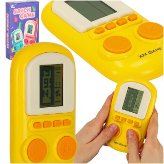 Gra elektroniczna zręcznościowa mini konsola przenośna kieszonkowa żółty Kik Sp. z o. o. Sp. k.