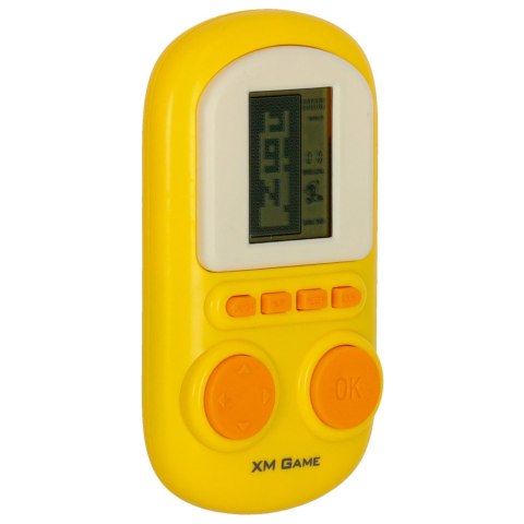 Gra elektroniczna zręcznościowa mini konsola przenośna kieszonkowa żółty Kik Sp. z o. o. Sp. k.