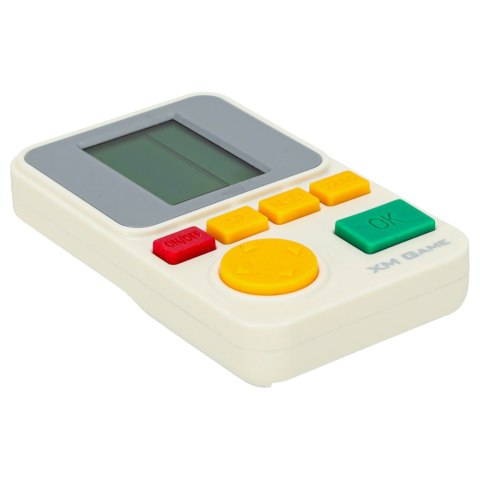 Gra zręcznościowa elektroniczna konsola retro gierka przenośna kieszonkowa biała Kik Sp. z o. o. Sp. k.