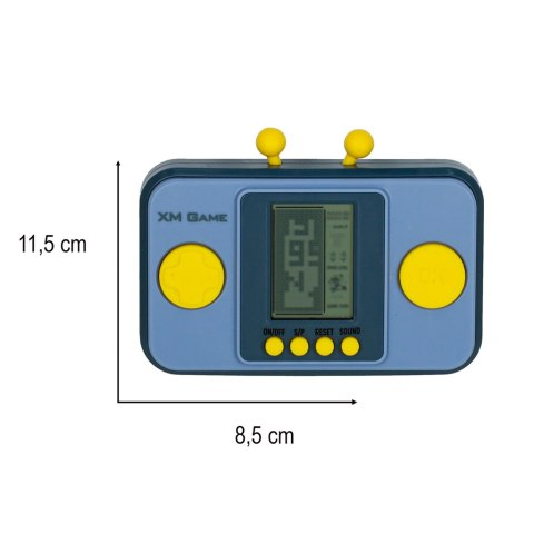 Gra zręcznościowa elektroniczna konsola retro gierka przenośna kieszonkowa niebieska Kik Sp. z o. o. Sp. k.