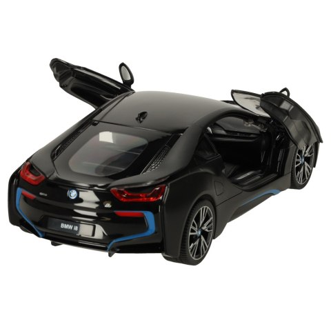 Samochód zdalnie sterowany Rastar 71010 BMW i8 1:14 otwierane drzwi czarny Kik Sp. z o. o. Sp. k.