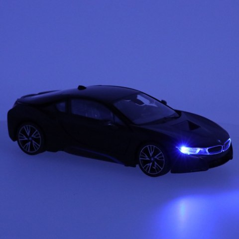 Samochód zdalnie sterowany Rastar 71010 BMW i8 1:14 otwierane drzwi czarny Kik Sp. z o. o. Sp. k.