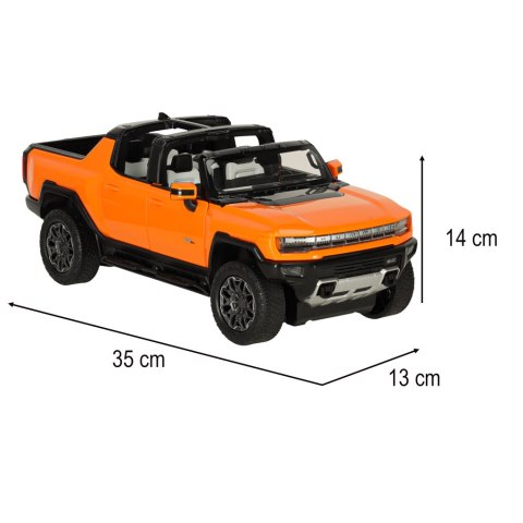 Samochód zdalnie sterowany Rastar 93000 Hummer EV 1:16 pomarańczowy Kik Sp. z o. o. Sp. k.
