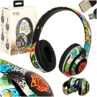 Słuchawki bezprzewodowe nauszne Bluetooth RGB Gaming Sport 200mAh Kik Sp. z o. o. Sp. k.