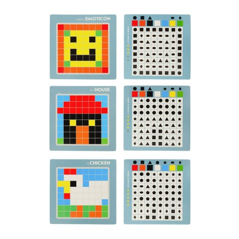 Układanka kreatywna logiczna klocki puzzle mozaika 175 elementów Kik Sp. z o. o. Sp. k.