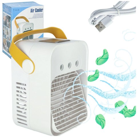 Klimator przenośny klimatyzer biurkowy mini klimatyzator na wodę 3w1 USB LED Kik Sp. z o. o. Sp. k.