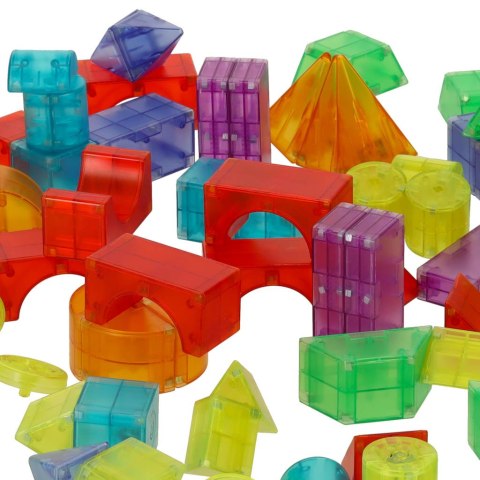 Klocki magnetyczne konstrukcyjne świecące elementy figury 3D 134 el. Kik Sp. z o. o. Sp. k.