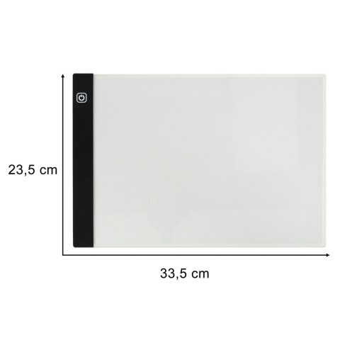 Deska kreślarska tablica tablet graficzny kalka do rysowania podświetlana LED A4 Kik Sp. z o. o. Sp. k.