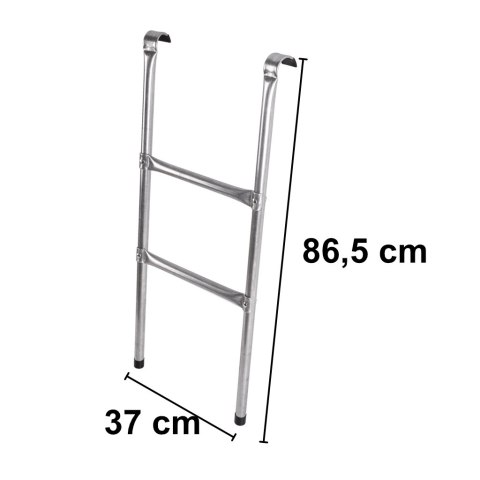 Drabinka do trampoliny ogrodowej schodki uniwersalna metalowa 86,5 x 37 cm Kik Sp. z o. o. Sp. k.