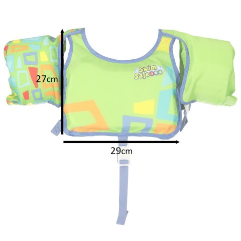 Kamizelka piankowa z rękawkami do pływania kapok dla dzieci 3-6 lat 19-30 kg BESTWAY 32174 zielona Xiamen Zhansong Commerce Trading Co.,Ltd.