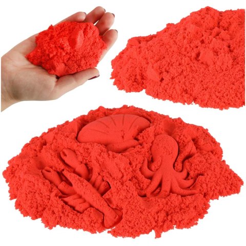 Piasek sensoryczny dla dzieci 1kg w woreczku czerwony Kik Sp. z o. o. Sp. k.