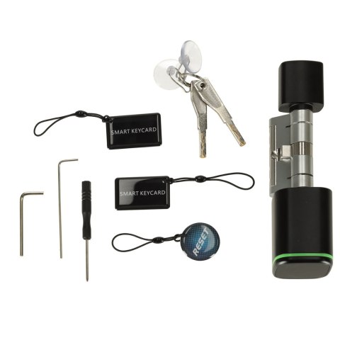 Zamek elektroniczny SMART wkładka inteligentna do drzwi odcisk palca bluetooth Kik Sp. z o. o. Sp. k.