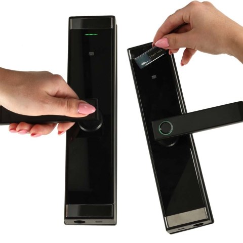 Zamek elektroniczny do drzwi SMART klamka inteligentna na kod odcisk palca bluetooth Kik Sp. z o. o. Sp. k.