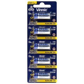Bateria alkaiczna Vinnic 23A 23AE A23 V23GA MN21 LRV08 12V 5szt Baltrade Sp. z o. o.