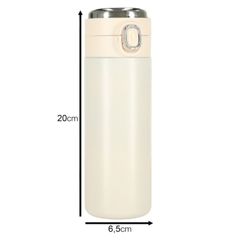 Kubek bidon termiczny z ustnikiem termos LED 350ml beżowy Kik Sp. z o. o. Sp. k.