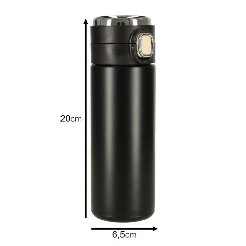 Kubek bidon termiczny z ustnikiem termos LED 350ml czarny Kik Sp. z o. o. Sp. k.