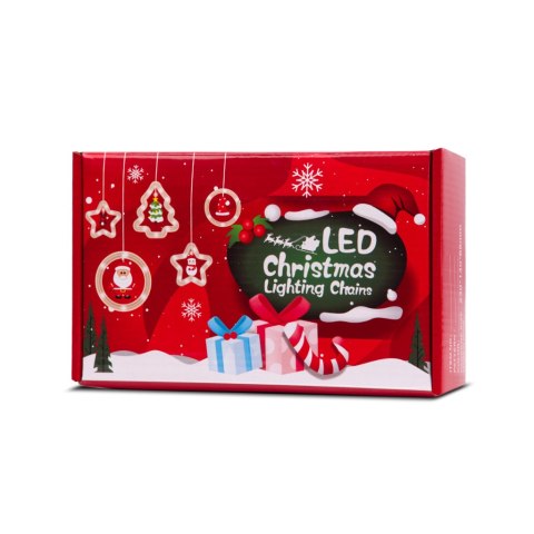 Kurtyna LED na okno girlanda świąteczna choinkowa 3 m 125 LED Kik Sp. z o. o. Sp. k.