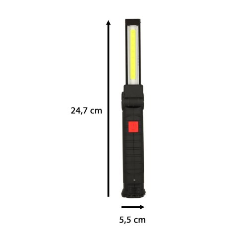 Latarka warsztatowa USB COB magnes akumulator Kik Sp. z o. o. Sp. k.