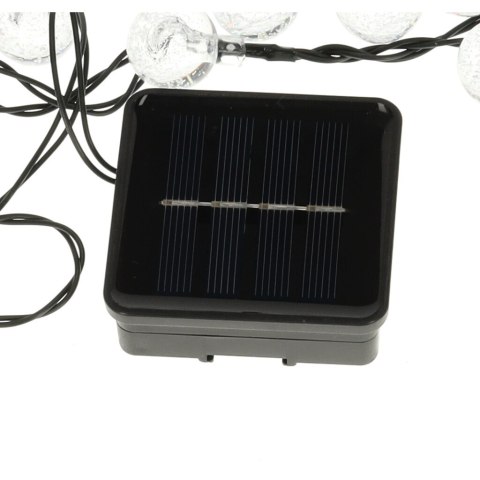 Lampki ogrodowe solarne kulki 7m 50LED ciepły biały Kik Sp. z o. o. Sp. k.
