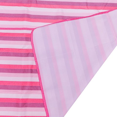 Mata plażowa wodoodporna koc piknikowy plażowy składany torba XXL 200x200cm różowa Kik Sp. z o. o. Sp. k.