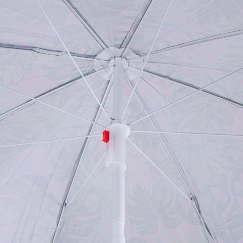 Parasol ogrodowy plażowy regulowany łamany 150cm liście UV Kik Sp. z o. o. Sp. k.