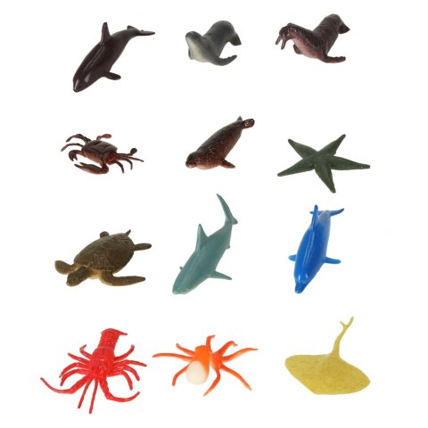Figurki zwierzęta morskie dzikie zagrodowe dinozaury zestaw mix 48sztuk Kik Sp. z o. o. Sp. k.