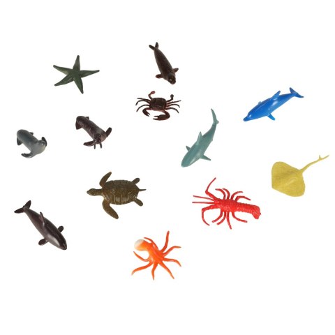 Figurki zwierzęta morskie dzikie zagrodowe dinozaury zestaw mix 48sztuk Kik Sp. z o. o. Sp. k.