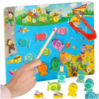 Gra drewniana rybki łowienie rybek na magnes pszczółki montessori Kik Sp. z o. o. Sp. k.