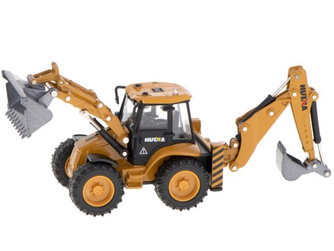 Koparka ładowarka metalowa z ruchomymi łyżkami Die-Cast H-toys 1704 1:50 Kik Sp. z o. o. Sp. k.