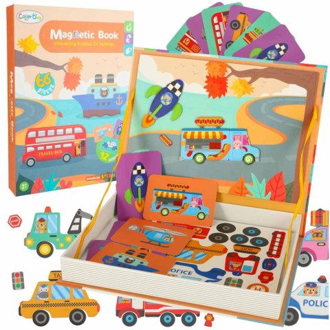 Książeczka magnetyczna układanka puzzle z magnesem środki transportu Kik Sp. z o. o. Sp. k.