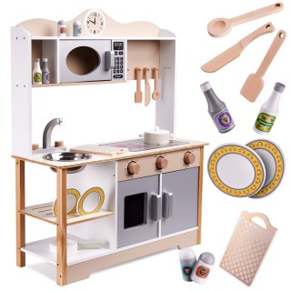 Kuchnia dla dzieci drewniana MDF LULILO KUKETO akcesoria 85cm Kik Sp. z o. o. Sp. k.