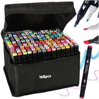 Markery dwustronne alkoholowe w etui 168 sztuk Kik Sp. z o. o. Sp. k.
