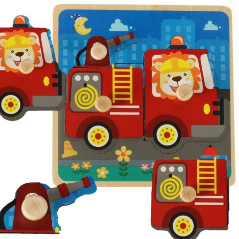 Puzzle drewniane sorter układanka straż pożarna Kik Sp. z o. o. Sp. k.