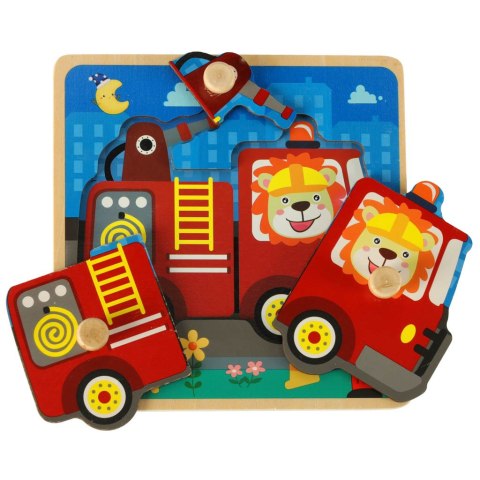 Puzzle drewniane sorter układanka straż pożarna Kik Sp. z o. o. Sp. k.