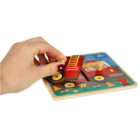 Puzzle drewniane sorter układanka straż pożarna Kik Sp. z o. o. Sp. k.