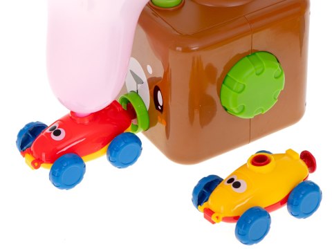 Wyrzutnia balonów samochód aerodynamiczny miś zestaw 23 elementy Kik Sp. z o. o. Sp. k.