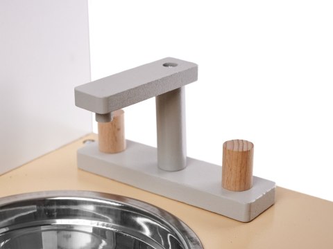 Kuchnia dla dzieci drewniana MDF MODERN CLASSIC akcesoria 82cm szara Kik Sp. z o. o. Sp. k.