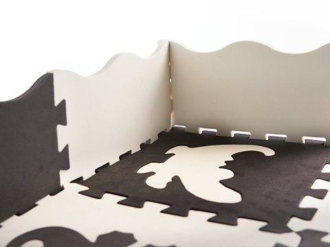 Mata edukacyjna piankowa puzzle 114 x 114 x 1 cm czarna 25 elementów Kik Sp. z o. o. Sp. k.