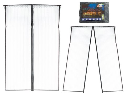Moskitiera siatka magnetyczna na drzwi 160x230cm CZARNA Kik Sp. z o. o. Sp. k.