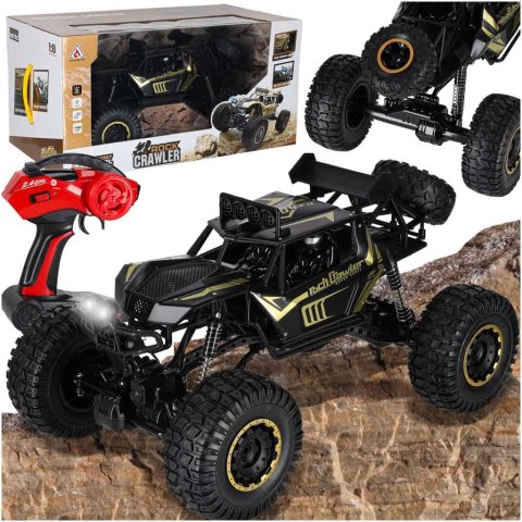 Samochód zdalnie sterowany 2,4GHz 1:8 51cm metal czarny Kik Sp. z o. o. Sp. k.