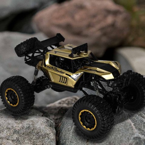Samochód zdalnie sterowany 2,4GHz 1:8 51cm metal złoty Kik Sp. z o. o. Sp. k.